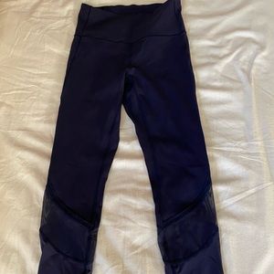 Lululemon leggings with mesh detail